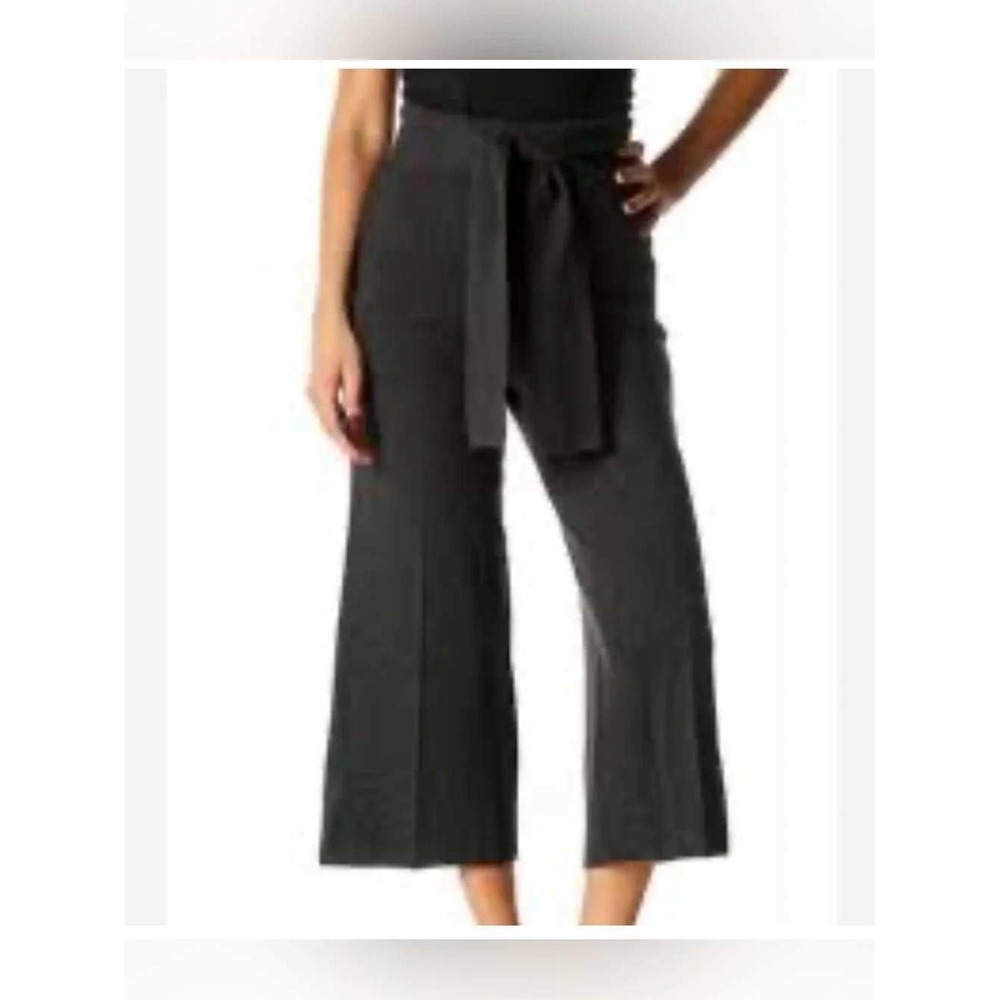 Club Monaco Orsalla Wool Knit Culottes Wide Leg Sz XS Tie Waist Ankle Crop Chic